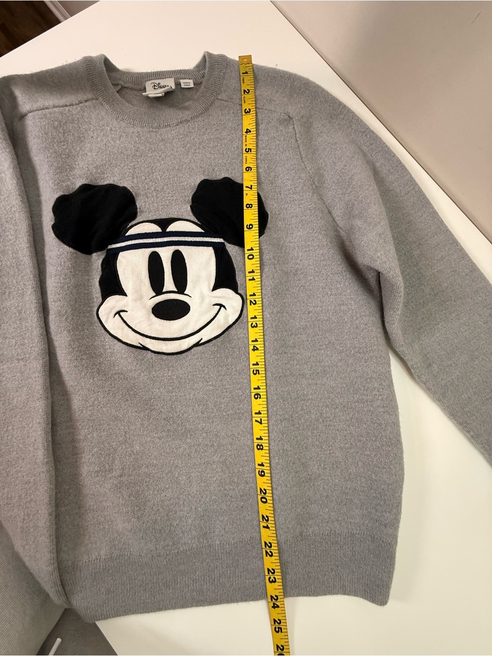 Lacoste Disney x Mickey Mouse Tennis Wool Blend Crewneck | Gray | Large - Picture 14 of 16
